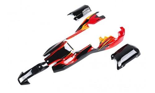 5B Body Shells - Red, Black & Orange as Per Picture | Rovan Sports
